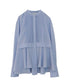 tuck frill flare shirt